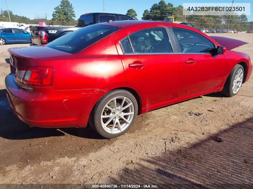 4A32B3FF8CE023501 2012 Mitsubishi Galant Es/Se