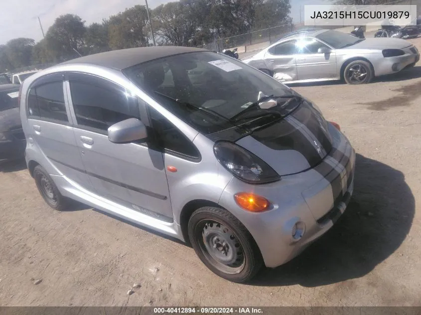 2012 Mitsubishi I-Miev Es/Se VIN: JA3215H15CU019879 Lot: 40412894