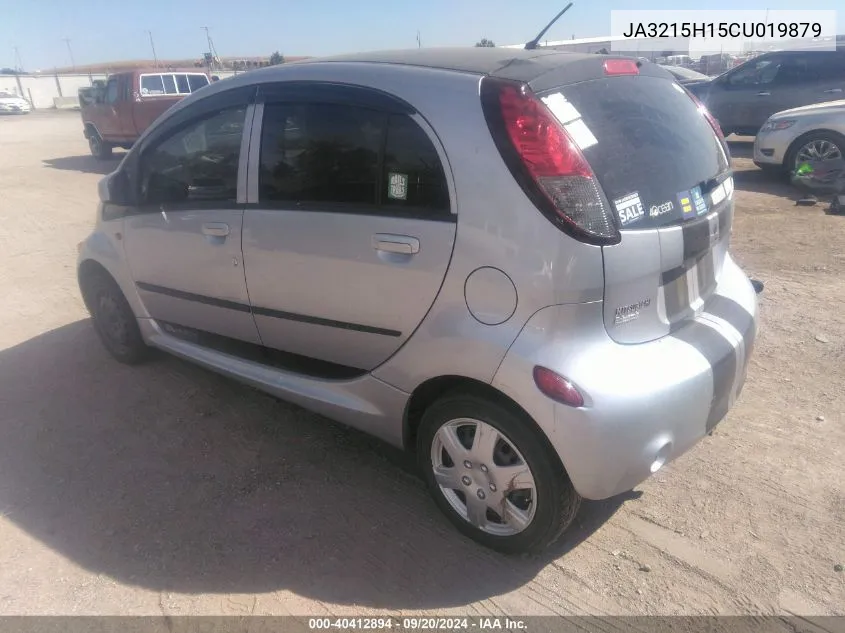 2012 Mitsubishi I-Miev Es/Se VIN: JA3215H15CU019879 Lot: 40412894