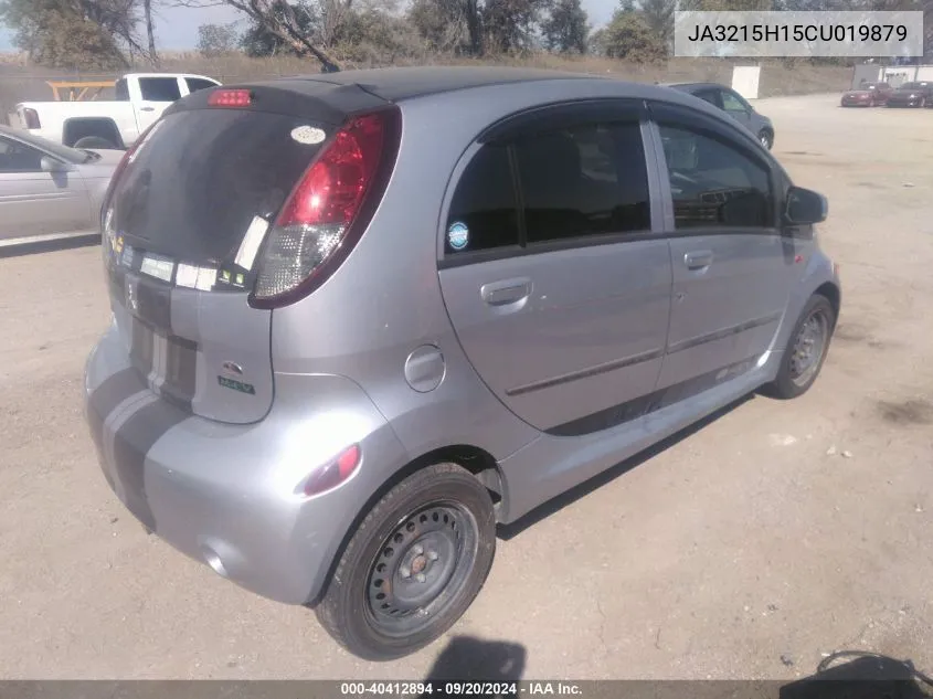 2012 Mitsubishi I-Miev Es/Se VIN: JA3215H15CU019879 Lot: 40412894