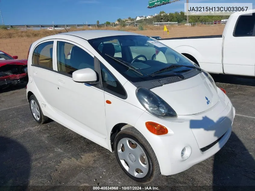 2012 Mitsubishi I-Miev Es/Se VIN: JA3215H13CU033067 Lot: 40534968