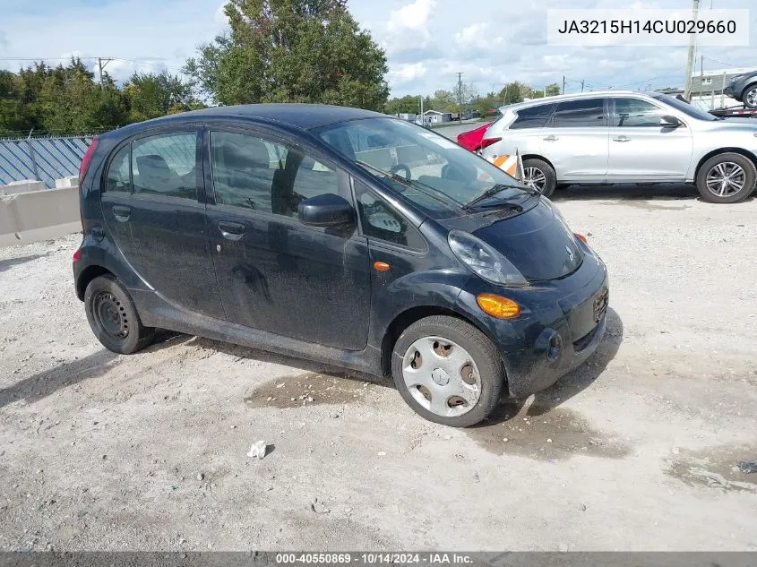 2012 Mitsubishi I-Miev Es/Se VIN: JA3215H14CU029660 Lot: 40550869