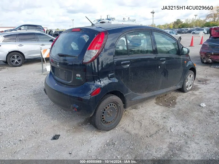 2012 Mitsubishi I-Miev Es/Se VIN: JA3215H14CU029660 Lot: 40550869