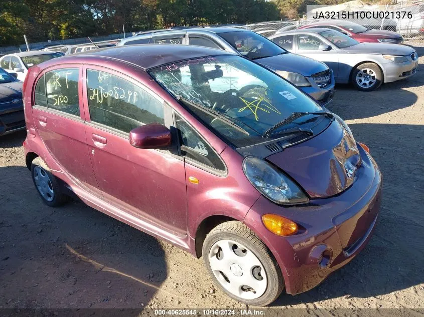 2012 Mitsubishi I-Miev Es/Se VIN: JA3215H10CU021376 Lot: 40625545