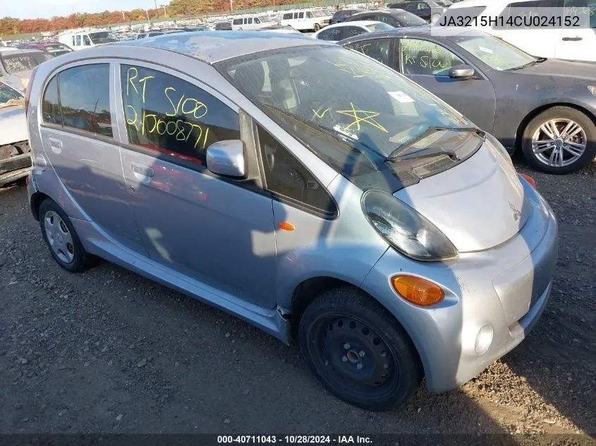 2012 Mitsubishi I-Miev Es/Se VIN: JA3215H14CU024152 Lot: 40711043