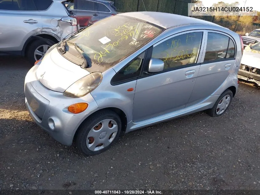 2012 Mitsubishi I-Miev Es/Se VIN: JA3215H14CU024152 Lot: 40711043