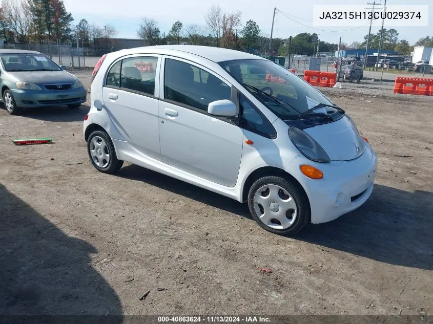 2012 Mitsubishi I-Miev Es/Se VIN: JA3215H13CU029374 Lot: 40863624