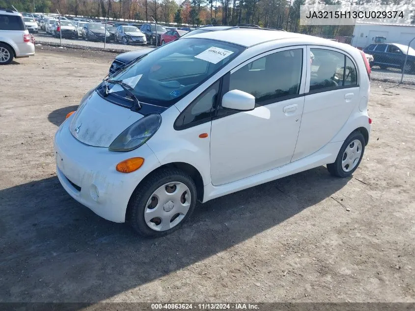 2012 Mitsubishi I-Miev Es/Se VIN: JA3215H13CU029374 Lot: 40863624