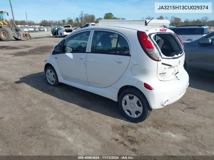 2012 Mitsubishi I-Miev Es/Se VIN: JA3215H13CU029374 Lot: 40863624