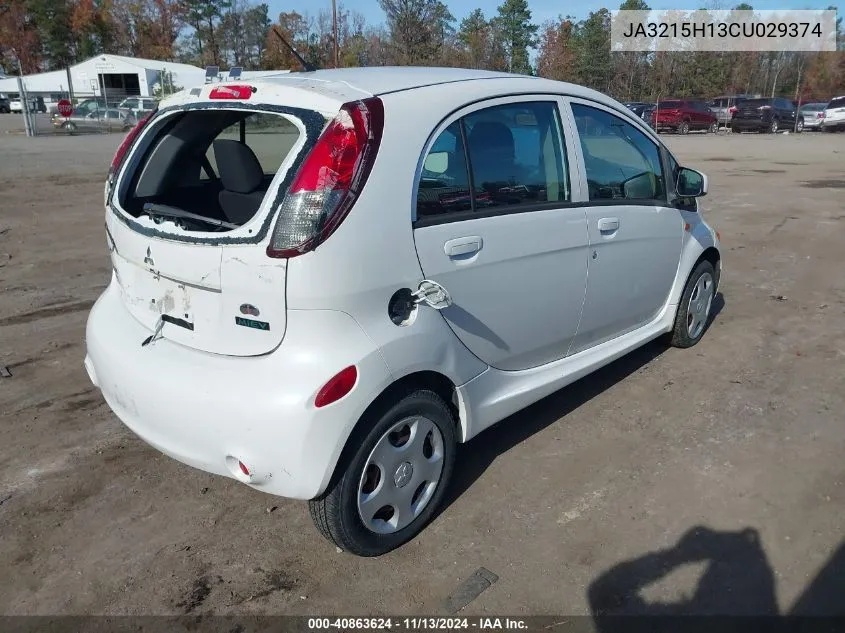 2012 Mitsubishi I-Miev Es/Se VIN: JA3215H13CU029374 Lot: 40863624