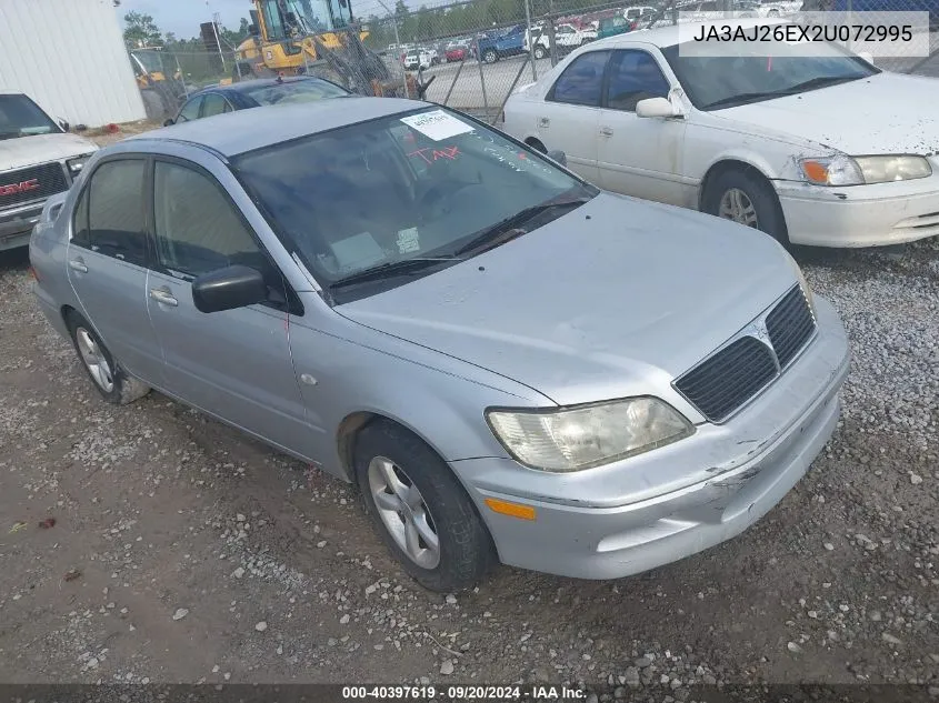 2002 Mitsubishi Lancer Es VIN: JA3AJ26EX2U072995 Lot: 40397619