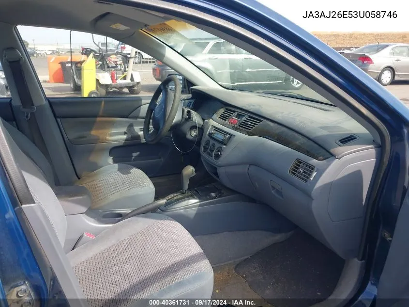 JA3AJ26E53U058746 2003 Mitsubishi Lancer Es