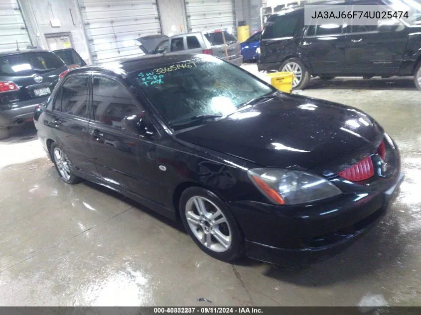 JA3AJ66F74U025474 2004 Mitsubishi Lancer Ralliart