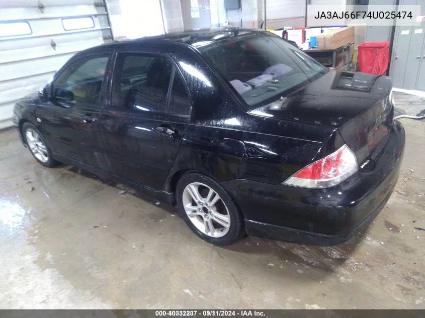 JA3AJ66F74U025474 2004 Mitsubishi Lancer Ralliart