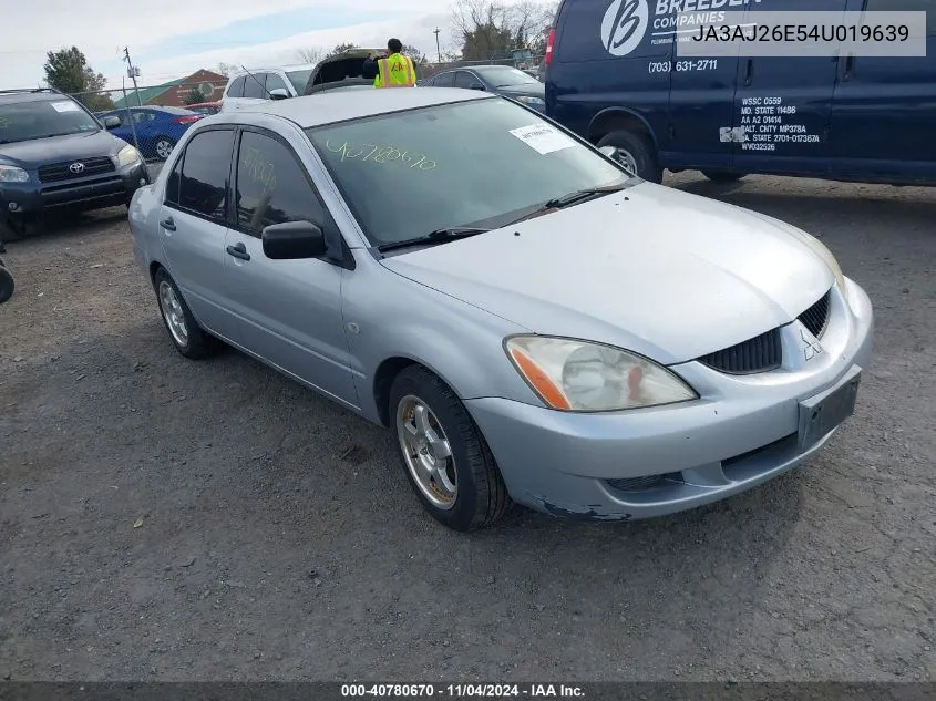 2004 Mitsubishi Lancer Es VIN: JA3AJ26E54U019639 Lot: 40780670