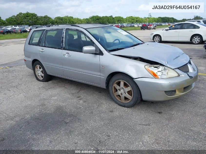 2004 Mitsubishi Lancer Sportback Ls VIN: JA3AD29F64U054167 Lot: 40804834