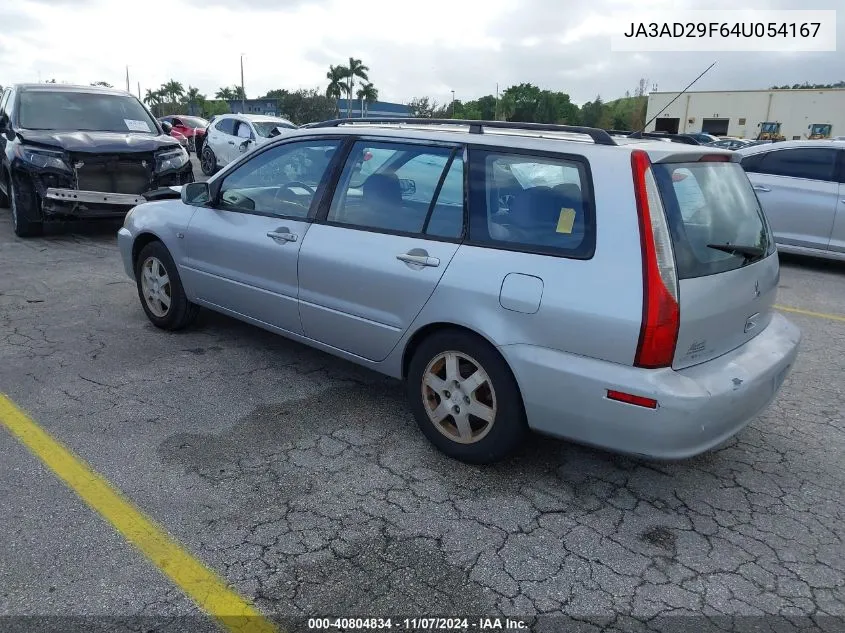 2004 Mitsubishi Lancer Sportback Ls VIN: JA3AD29F64U054167 Lot: 40804834