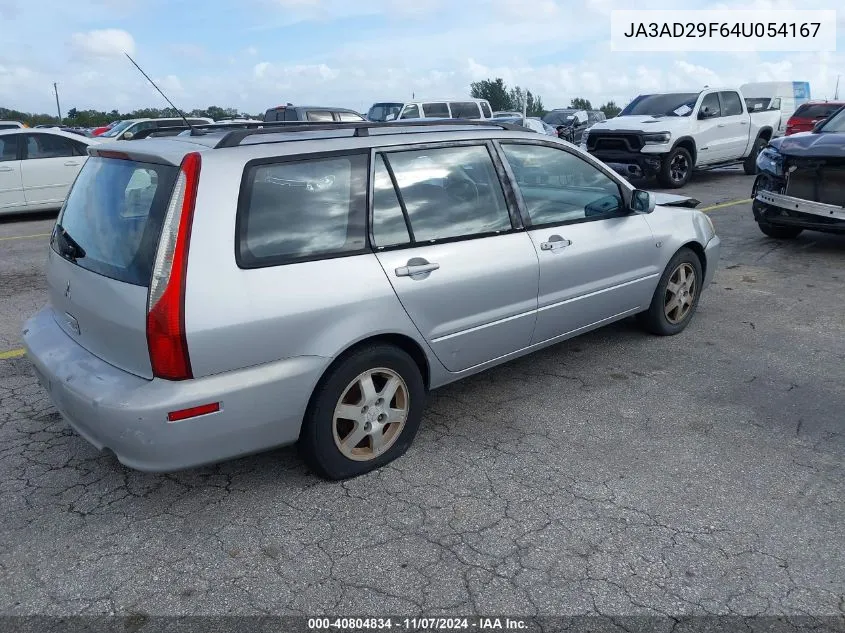 2004 Mitsubishi Lancer Sportback Ls VIN: JA3AD29F64U054167 Lot: 40804834