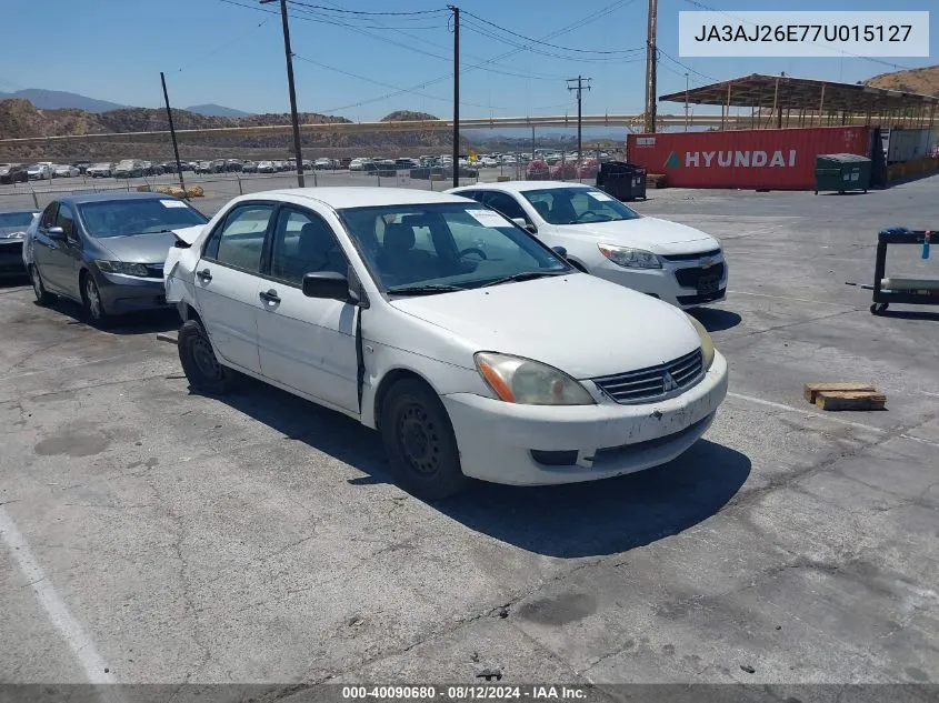 2007 Mitsubishi Lancer Es VIN: JA3AJ26E77U015127 Lot: 40090680