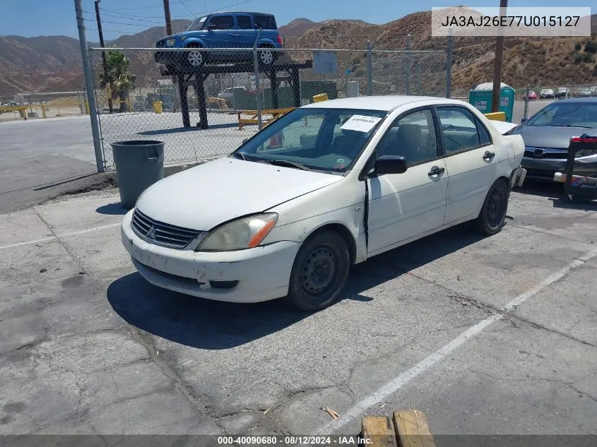 2007 Mitsubishi Lancer Es VIN: JA3AJ26E77U015127 Lot: 40090680