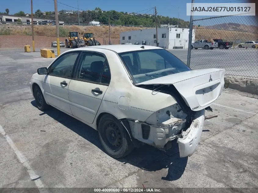 2007 Mitsubishi Lancer Es VIN: JA3AJ26E77U015127 Lot: 40090680