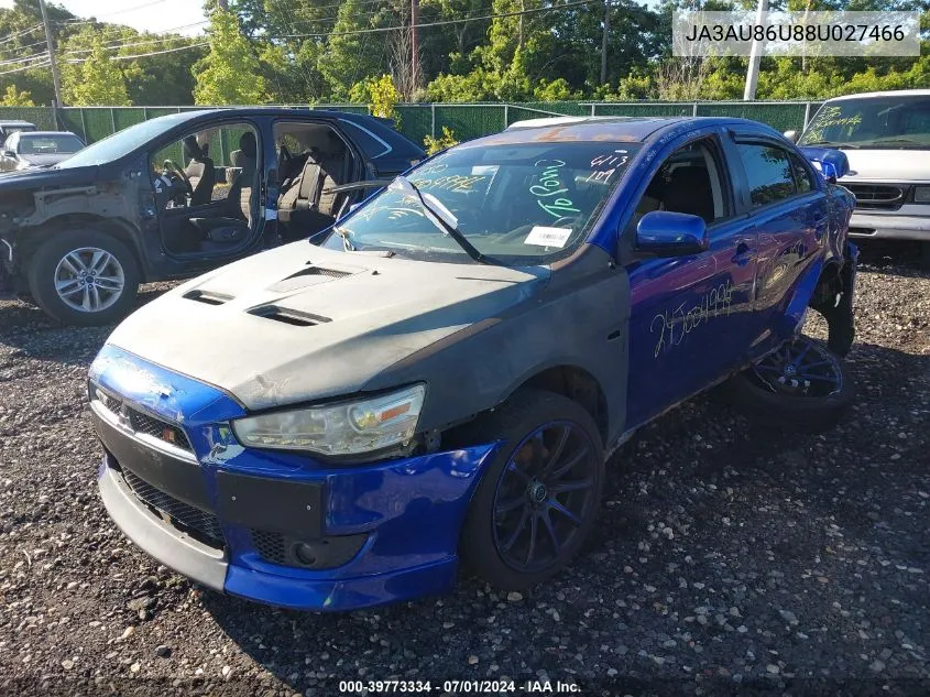 JA3AU86U88U027466 2008 Mitsubishi Lancer Gts