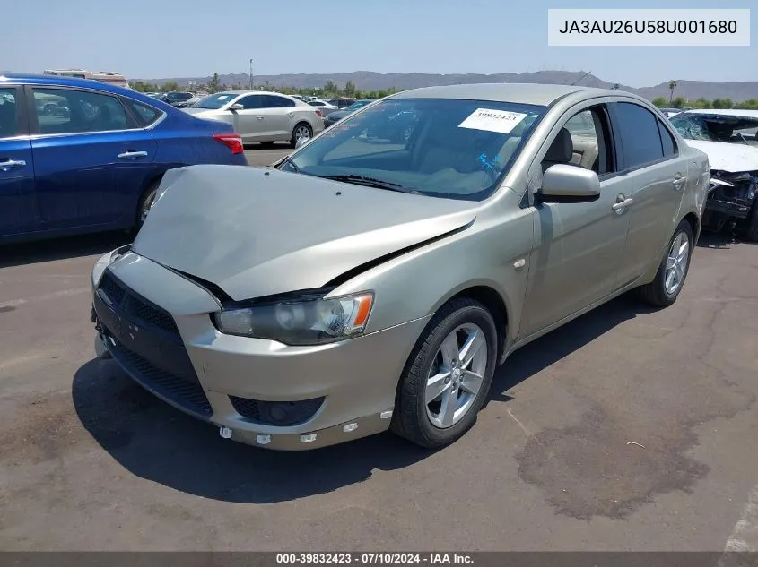 JA3AU26U58U001680 2008 Mitsubishi Lancer De/Es