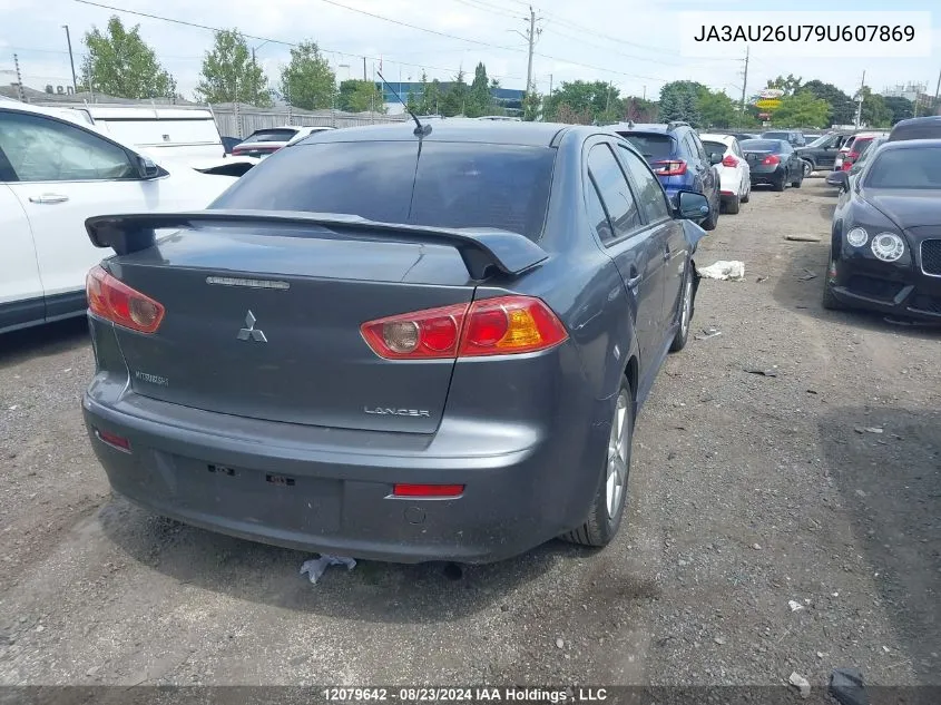 2009 Mitsubishi Lancer Es/Es Sport VIN: JA3AU26U79U607869 Lot: 12079642