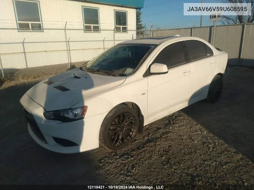 2009 Mitsubishi Lancer Ralliart VIN: JA3AV66V59U608595 Lot: 12110421