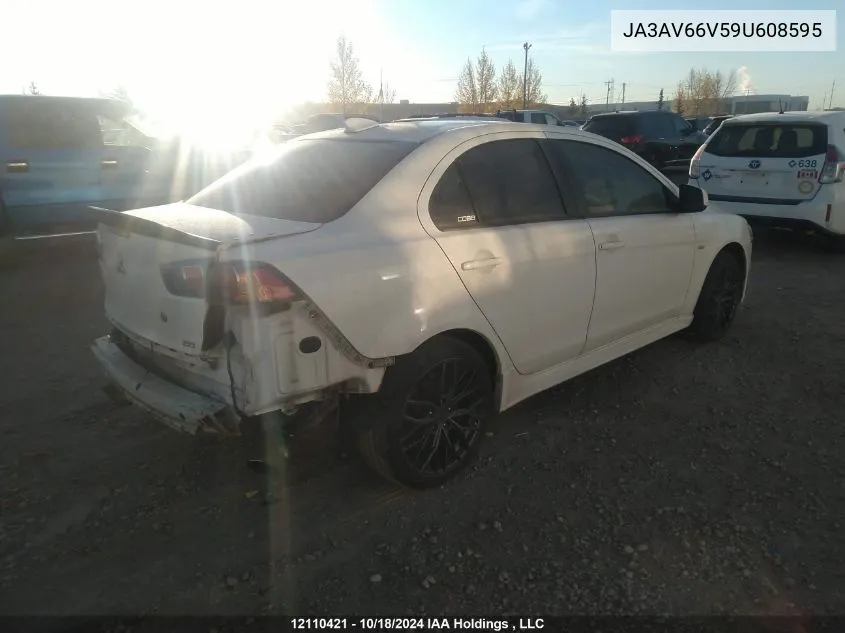 2009 Mitsubishi Lancer Ralliart VIN: JA3AV66V59U608595 Lot: 12110421