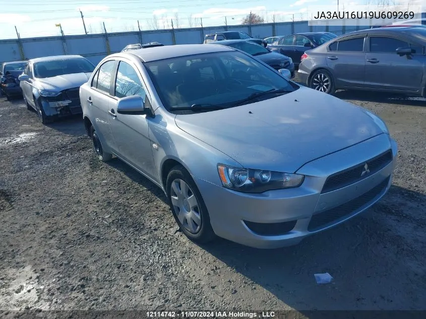 2009 Mitsubishi Lancer De VIN: JA3AU16U19U609269 Lot: 12114742