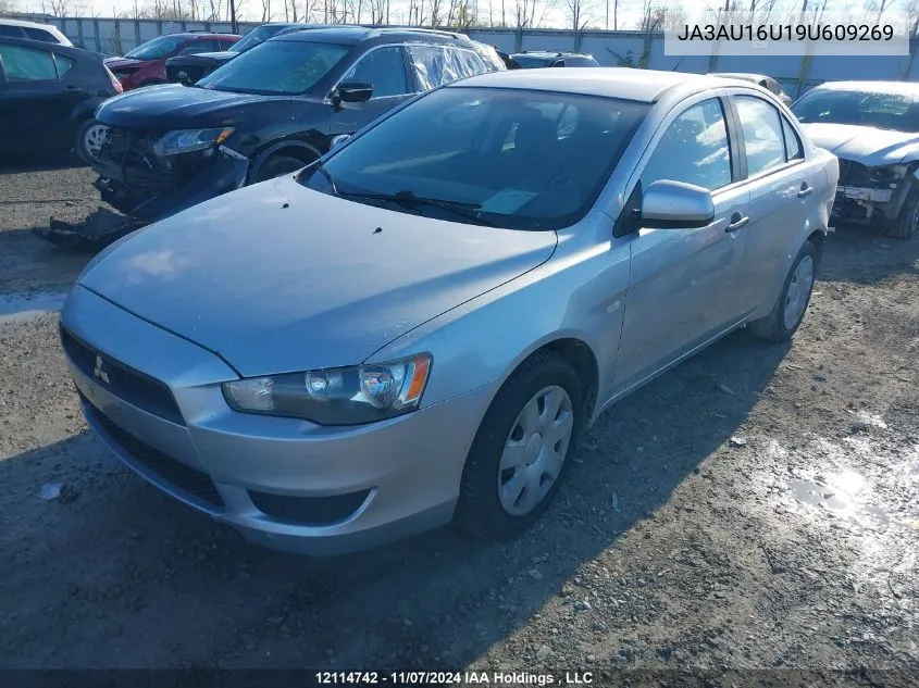 2009 Mitsubishi Lancer De VIN: JA3AU16U19U609269 Lot: 12114742