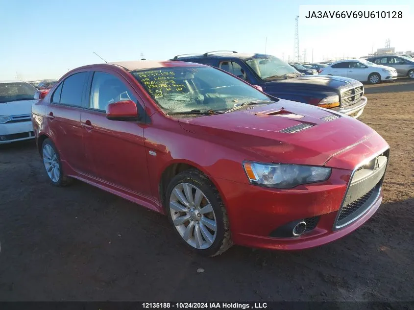 2009 Mitsubishi Lancer VIN: JA3AV66V69U610128 Lot: 12135188