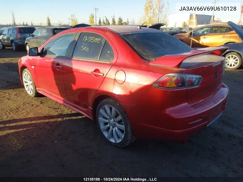 2009 Mitsubishi Lancer VIN: JA3AV66V69U610128 Lot: 12135188