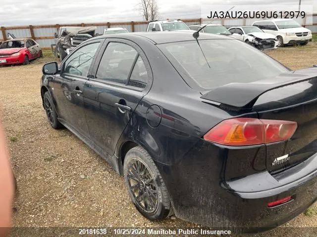 2009 Mitsubishi Lancer Se VIN: JA3AU26U69U612979 Lot: 20181638