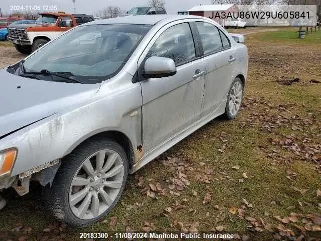 2009 Mitsubishi Lancer Gts VIN: JA3AU86W29U605841 Lot: 20183300