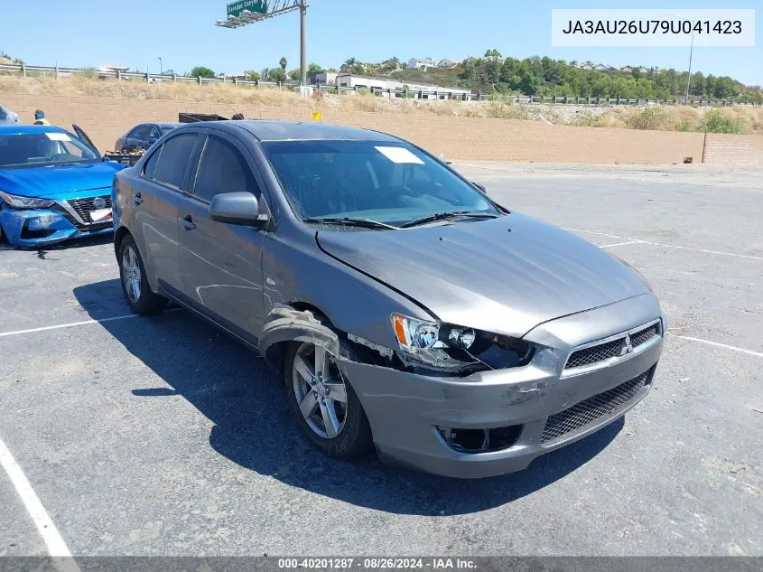 2009 Mitsubishi Lancer Es/Es-Sport VIN: JA3AU26U79U041423 Lot: 40201287