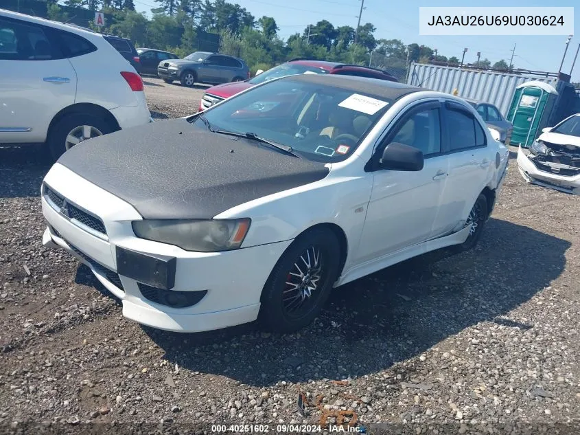 2009 Mitsubishi Lancer Es/Es-Sport VIN: JA3AU26U69U030624 Lot: 40251602