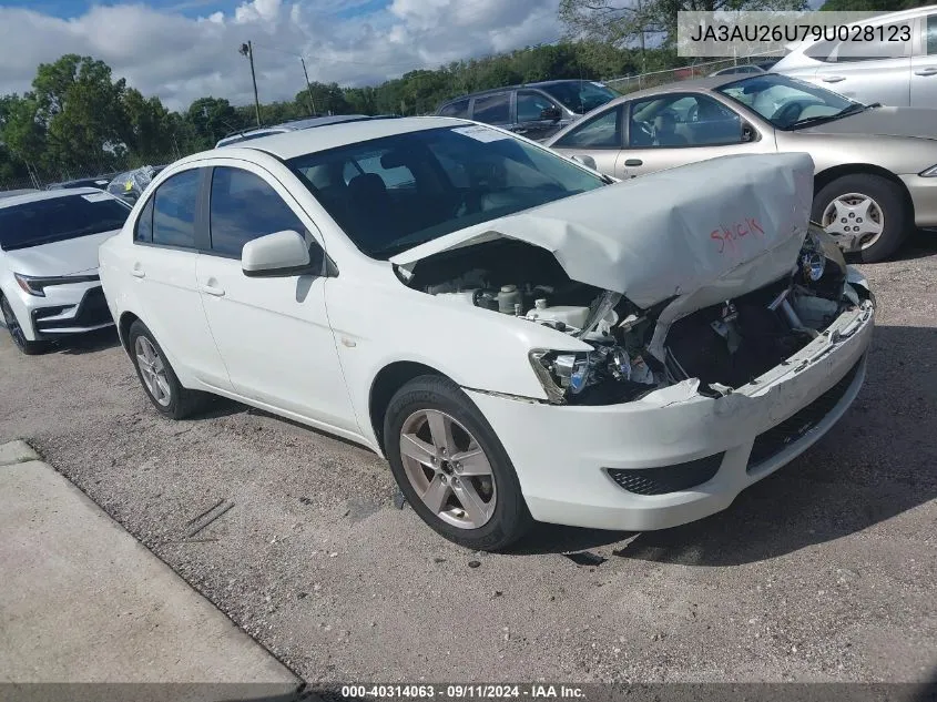 2009 Mitsubishi Lancer Es/Es Sport VIN: JA3AU26U79U028123 Lot: 40314063