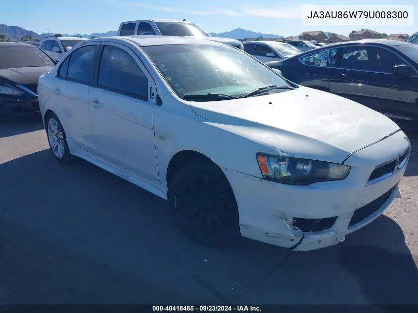 2009 Mitsubishi Lancer Gts VIN: JA3AU86W79U008300 Lot: 40418485