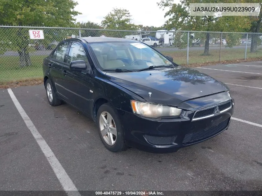 2009 Mitsubishi Lancer Es/Es-Sport VIN: JA3AU26U99U023909 Lot: 40475729