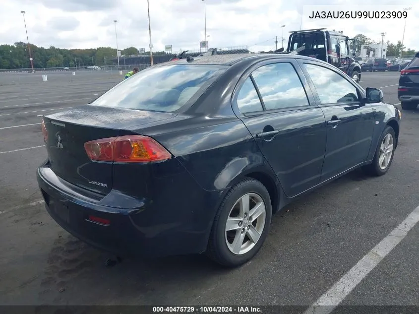 2009 Mitsubishi Lancer Es/Es-Sport VIN: JA3AU26U99U023909 Lot: 40475729