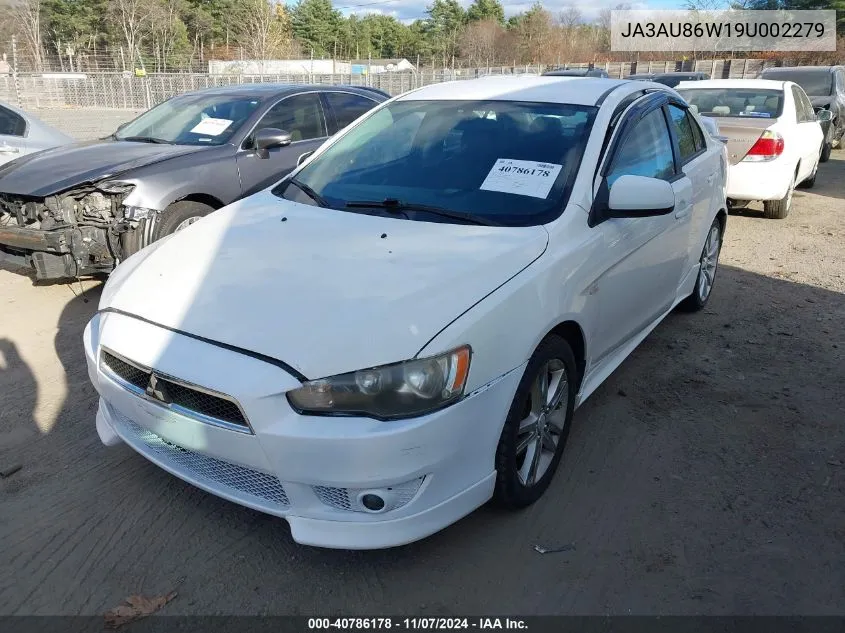 2009 Mitsubishi Lancer Gts VIN: JA3AU86W19U002279 Lot: 40786178