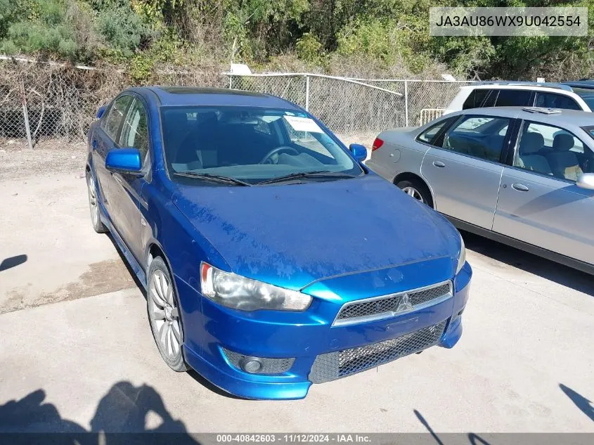 JA3AU86WX9U042554 2009 Mitsubishi Lancer Gts