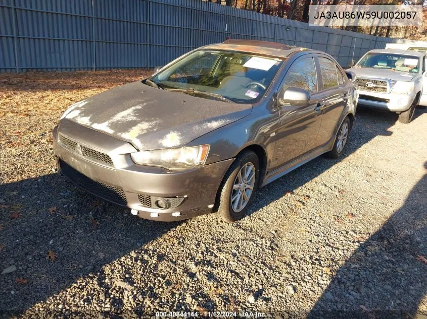 2009 Mitsubishi Lancer Gts VIN: JA3AU86W59U002057 Lot: 40844144