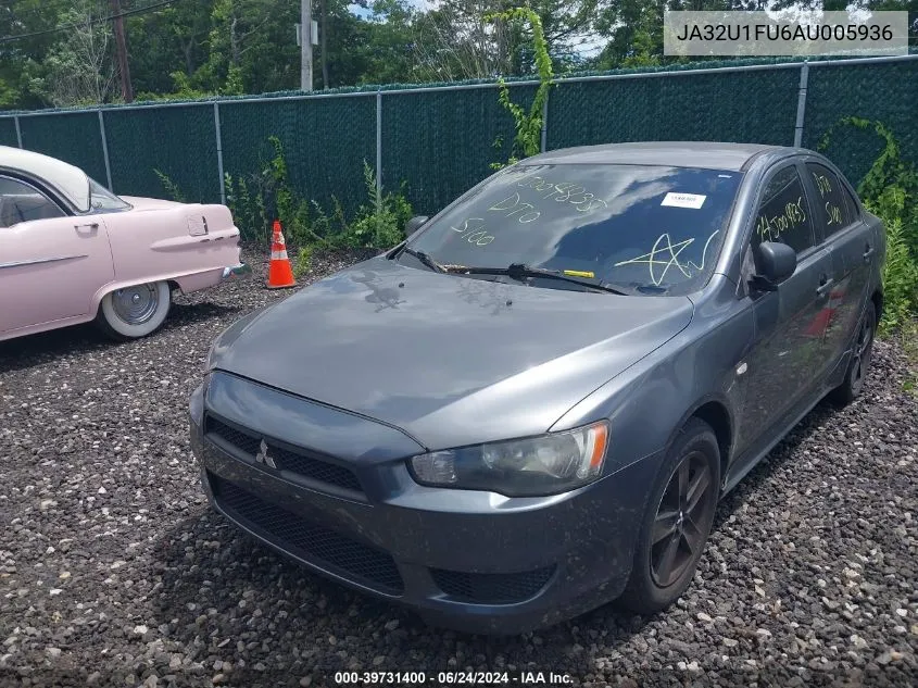 2010 Mitsubishi Lancer De VIN: JA32U1FU6AU005936 Lot: 39731400