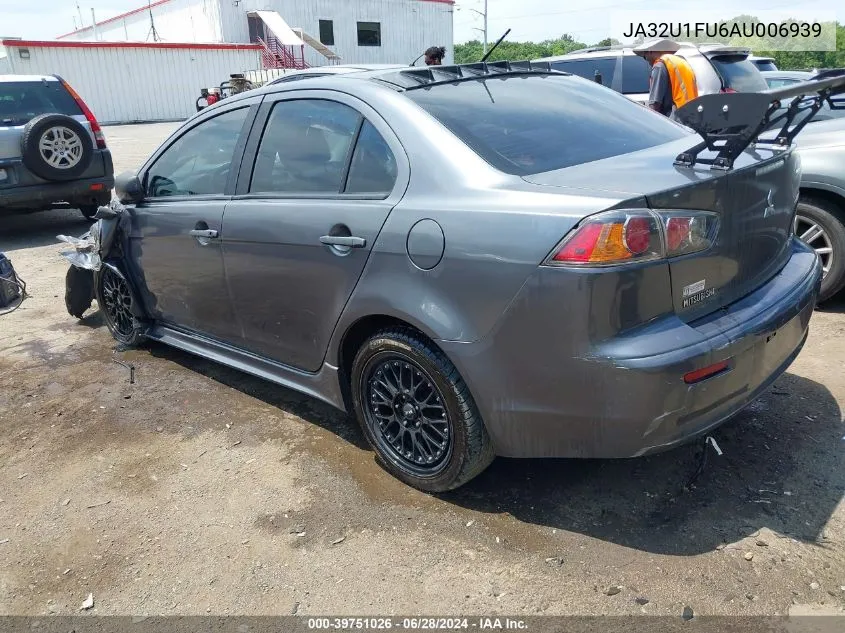 2010 Mitsubishi Lancer De VIN: JA32U1FU6AU006939 Lot: 39751026