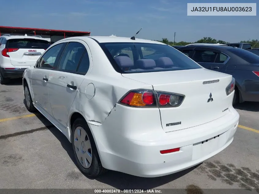 JA32U1FU8AU003623 2010 Mitsubishi Lancer De