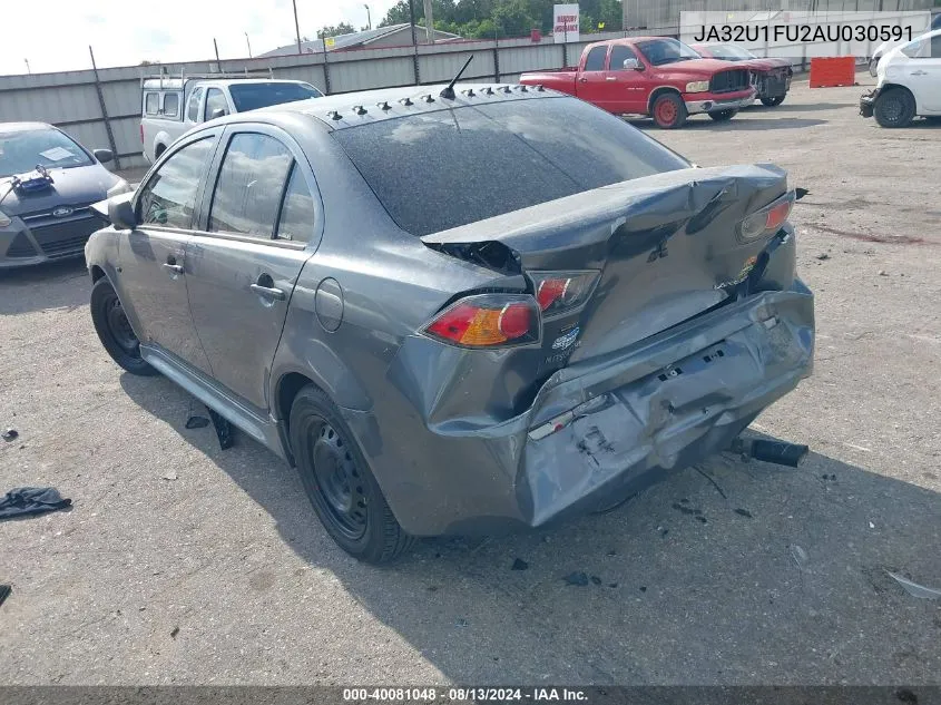 2010 Mitsubishi Lancer De VIN: JA32U1FU2AU030591 Lot: 40081048