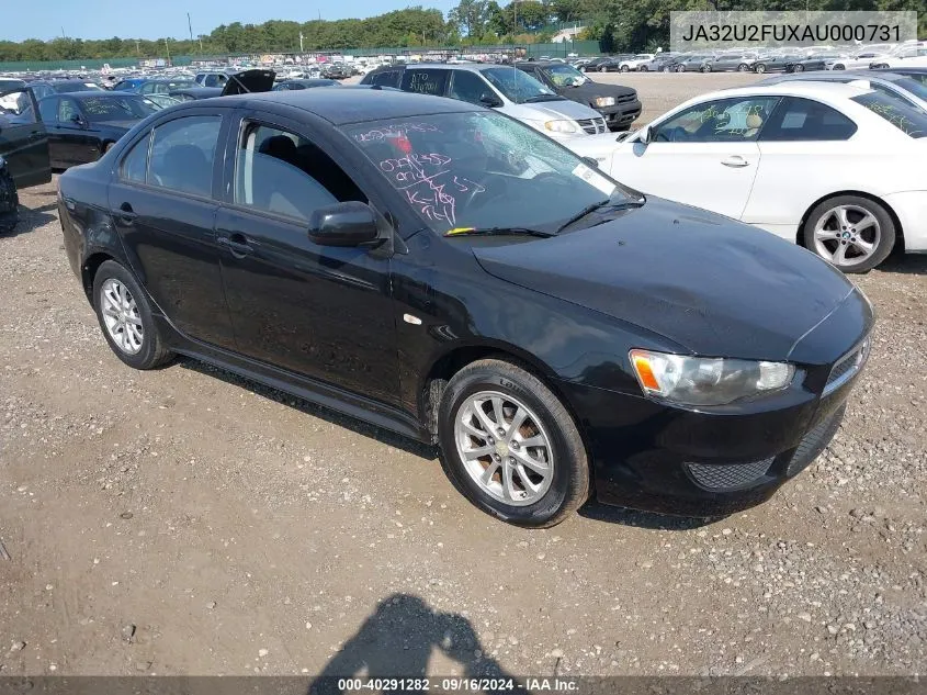 2010 Mitsubishi Lancer Es VIN: JA32U2FUXAU000731 Lot: 40291282